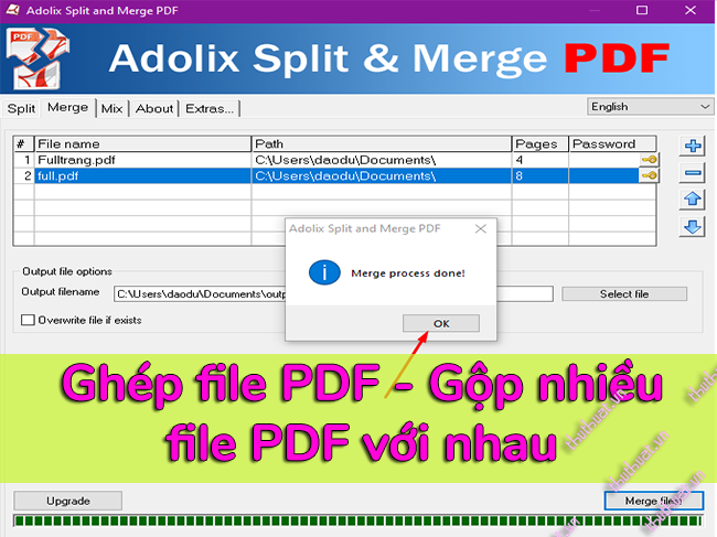 Ghép File Pdf, Gộp Nhiều File Pdf Với Nhau Thành 1 File