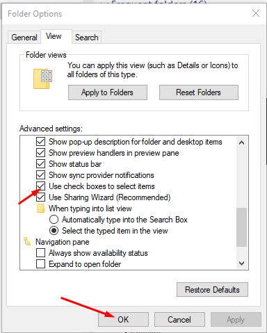 Cách bật tắt checkbox trong File Explorer Windows 10