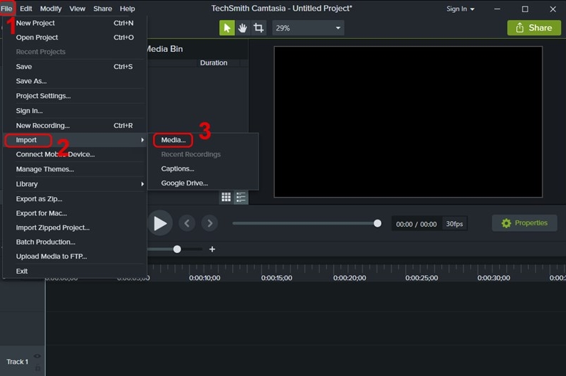 Cách chỉnh âm thanh trong video bằng phần mềm Camtasia Studio 1