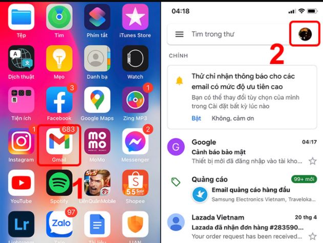 Cách đăng xuất tài khoản Google trên máy tính điện thoại 6