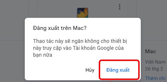 Cách đăng xuất tài khoản Google trên máy tính điện thoại 12