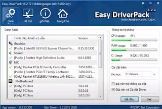 Cách dùng Easy DriverPack tự động tìm kiếm và cài đặt driver cho windows 2