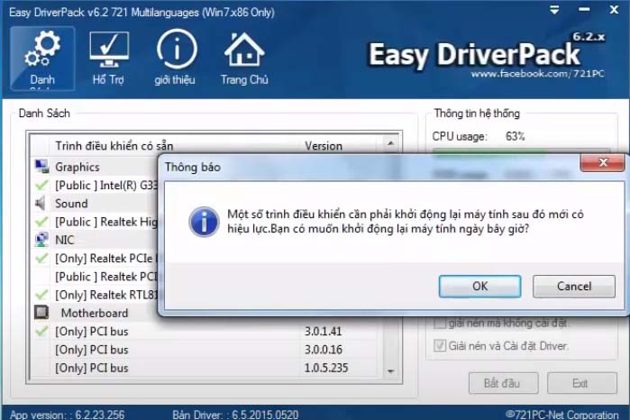 Cách dùng Easy DriverPack tự động tìm kiếm và cài đặt driver cho windows 5