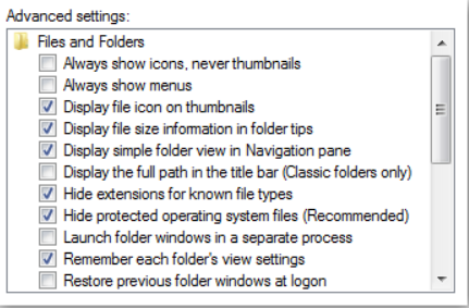 Cách hiển thị tệp ẩn và phần mở rộng tệp trong Windows 10 / 8.1 / 8/7 12