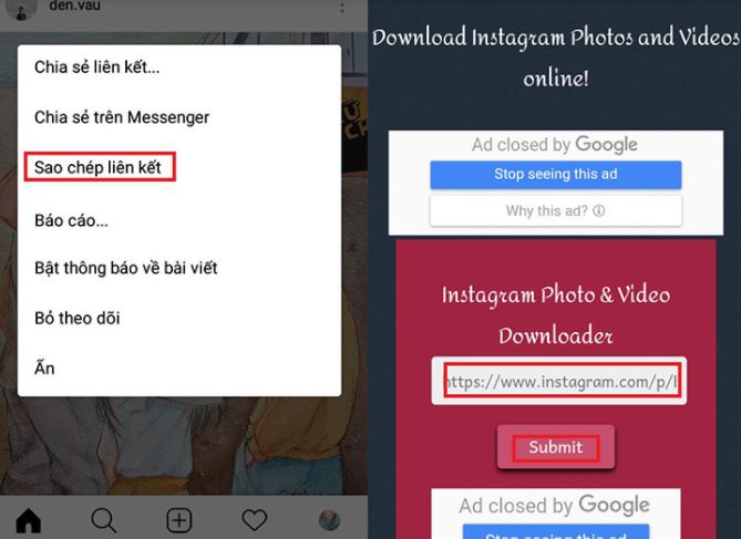 Cách lưu ảnh, tải ảnh trên Instagram về máy tính,điện thoại 10