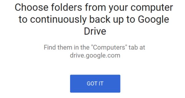 Cách tải file từ google drive về máy tính bằng Backup & sync 7