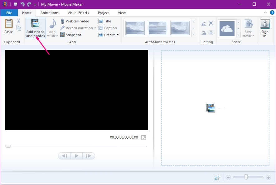 Cách tạo video từ ảnh trên Windows 10 bằng Windows Movie Maker 2