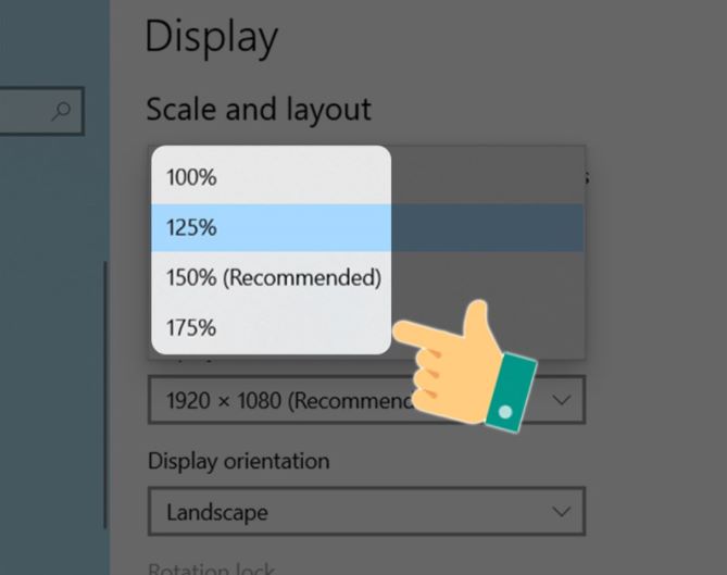 Cách thay đổi, chỉnh cỡ chữ trên màn hình Windows 10 4