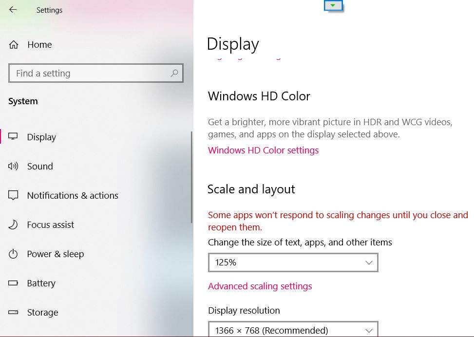 Cách thay đổi, chỉnh cỡ chữ trên màn hình Windows 10 5
