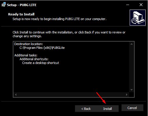 Hướng dẫn cách tải và cài đặt PUBG LITE về máy tính PC 10