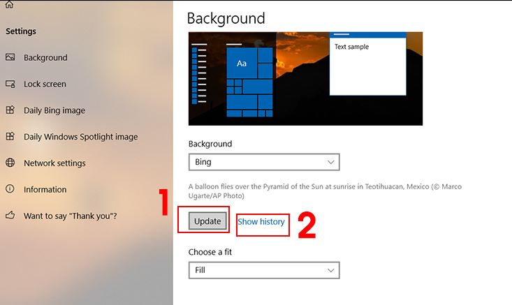 Hướng dẫn cách tự động thay đổi hình nền trên máy tính Windows 10