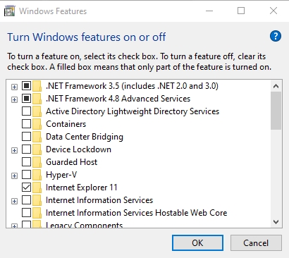 Hướng dẫn cài đặt .NET Framework 3.5 trên Windows 10 5